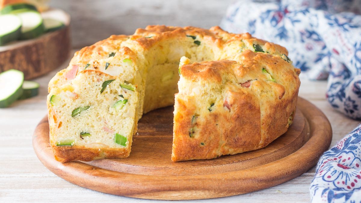 Gateau Sale Aux Courgettes Et Au Jambon Gateau Sale Aux Courgettes Et Au Jambon