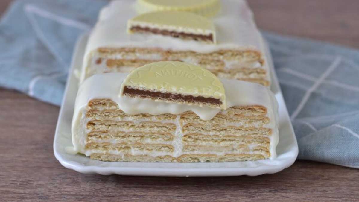 Gateau De Biscuits Cremeux Au Chocolat Blanc Tellement Delicieux Gateau De Biscuits Cremeux Au Chocolat Blanc Tellement Delicieux