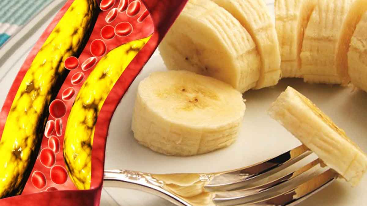 1 banane peut abaisser le cholestérol et la glycémie : une bonne coupe fin et bruleuse de graisses