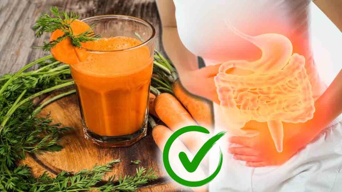 Jus de carotte contre la constipation, le vieillissement et abaisse la tension artérielle