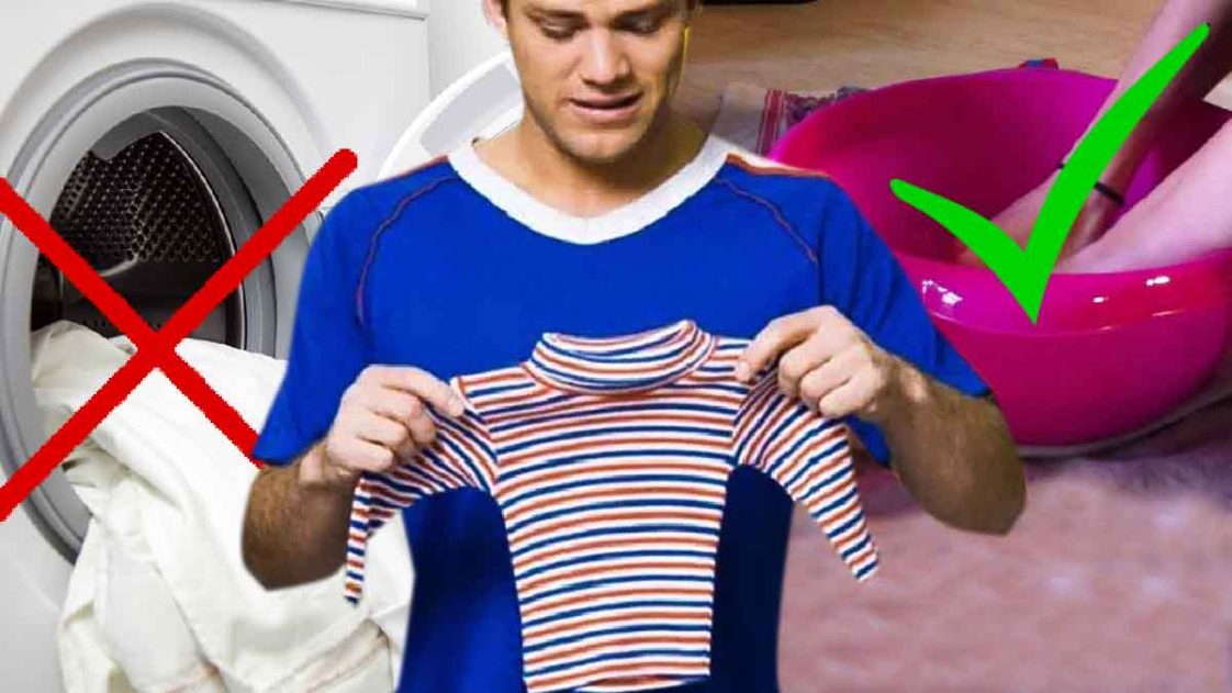 Vêtements rétrécis dans la machine à laver l
