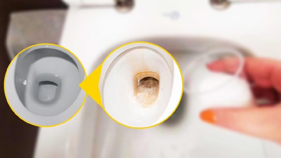 Versez juste une seule goutte dans la cuvette des toilettes et les