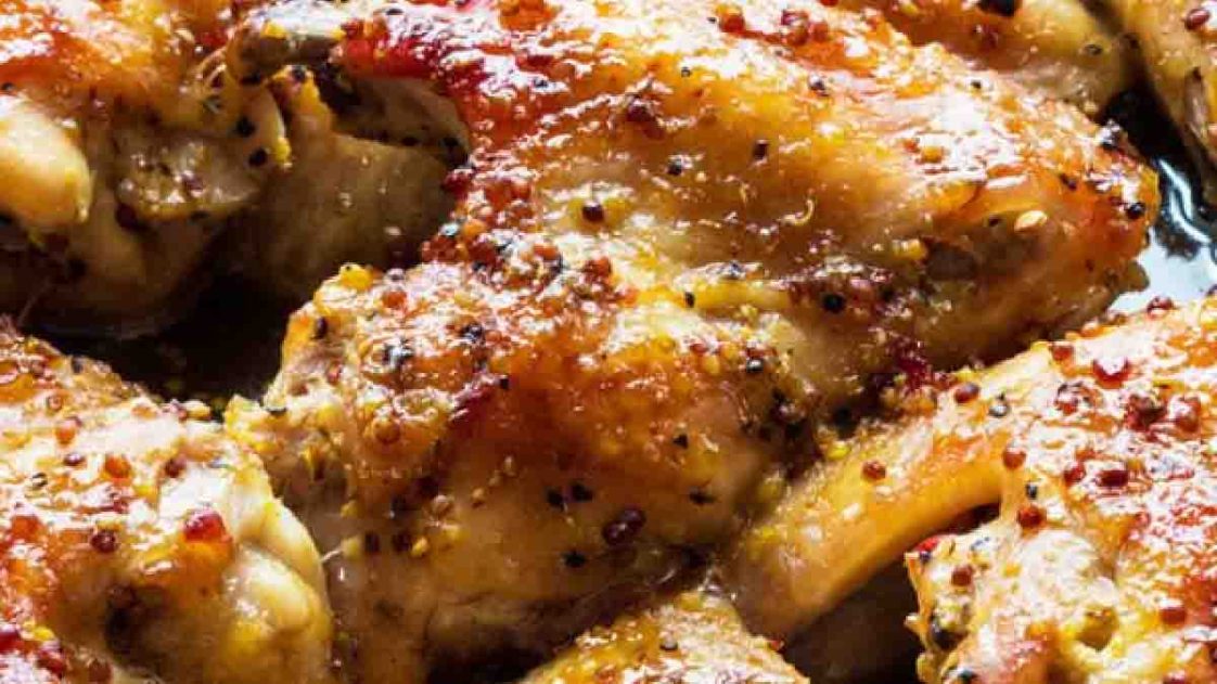 Cuisses de poulet à la moutarde et au miel: un plat succulent qui ...