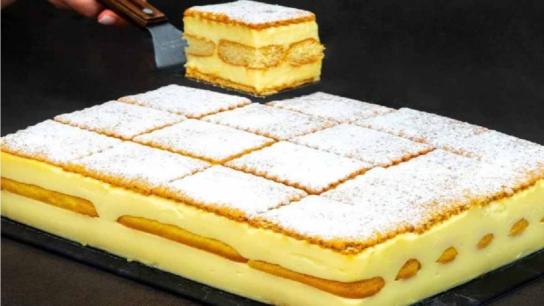 Gâteau de biscuits à la crème de lait concentré: un dessert super bon