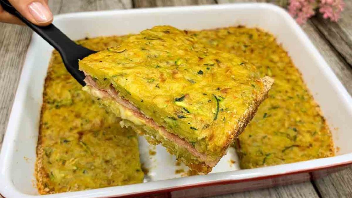 J’ai préparé ce délicieux plat avec des courgettes, des pommes de terre
