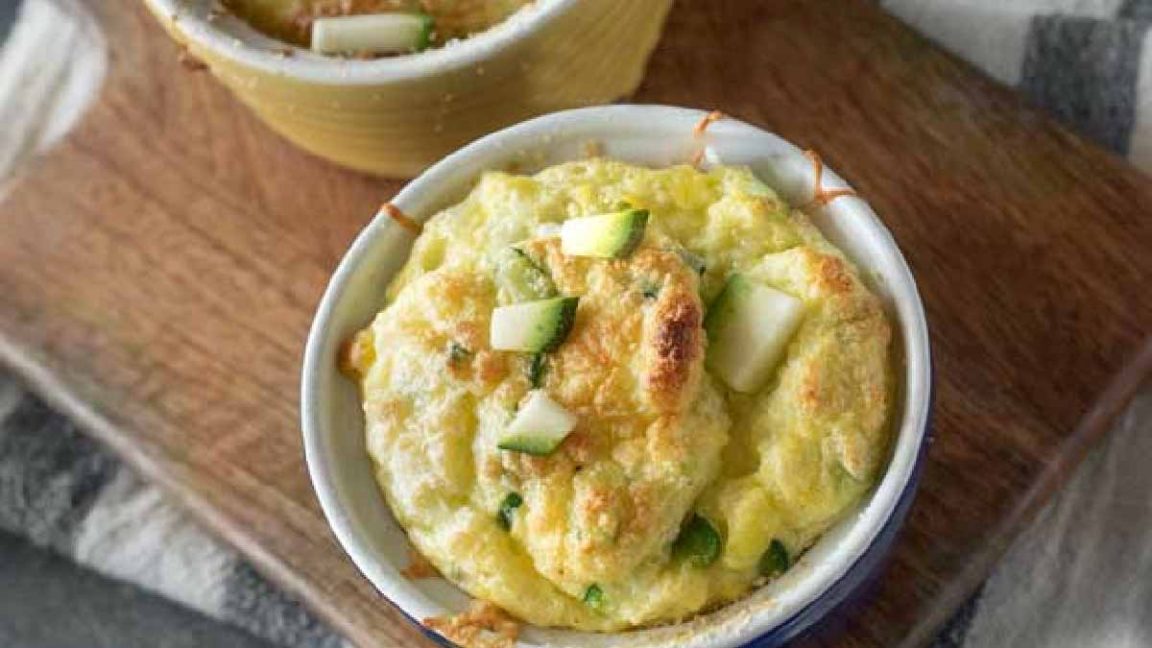 Soufflés aux courgettes un plat léger et très délicieux