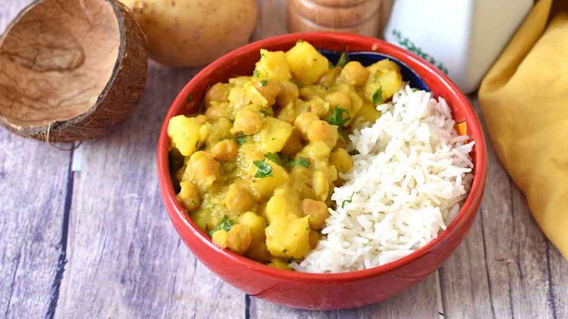 Curry de pois chiches au lait de coco: un plat gourmand, épicé et ...