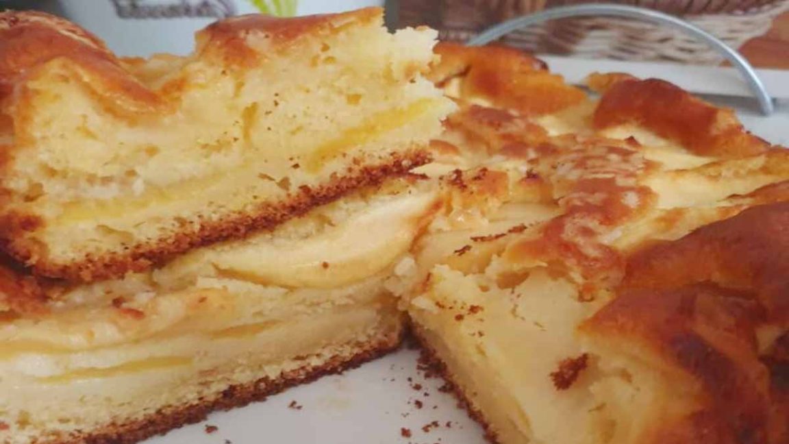 Gâteau aux pommes au yaourt et à la ricotta: sa pâte fondante et sa