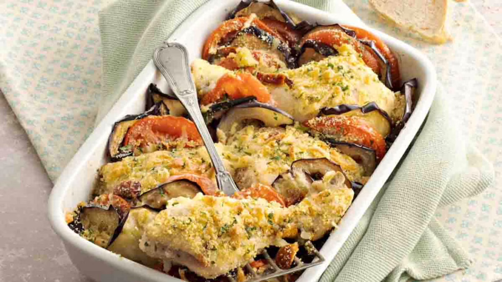 cuisses de poulet gratinées à la sicilienne