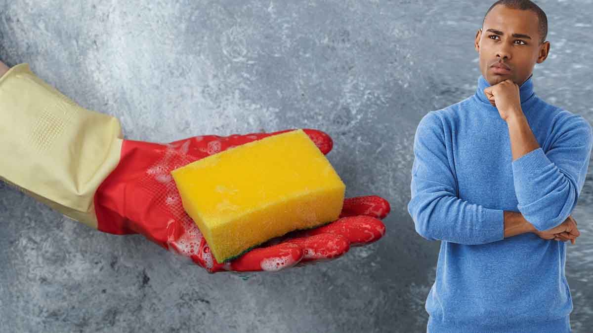 désinfecter l'éponge à vaisselle