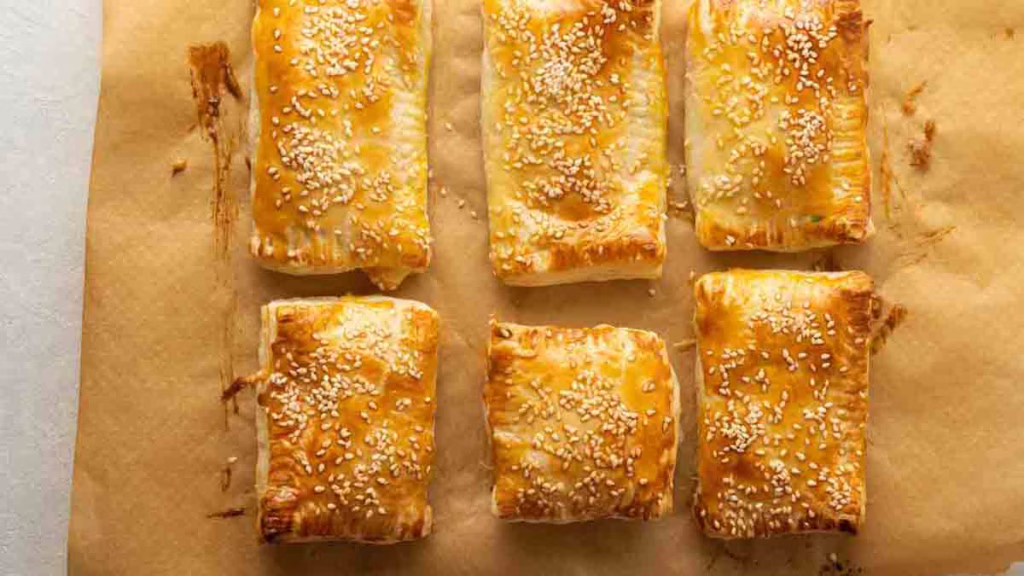 feuilletés farcis au fromage et aux épinards