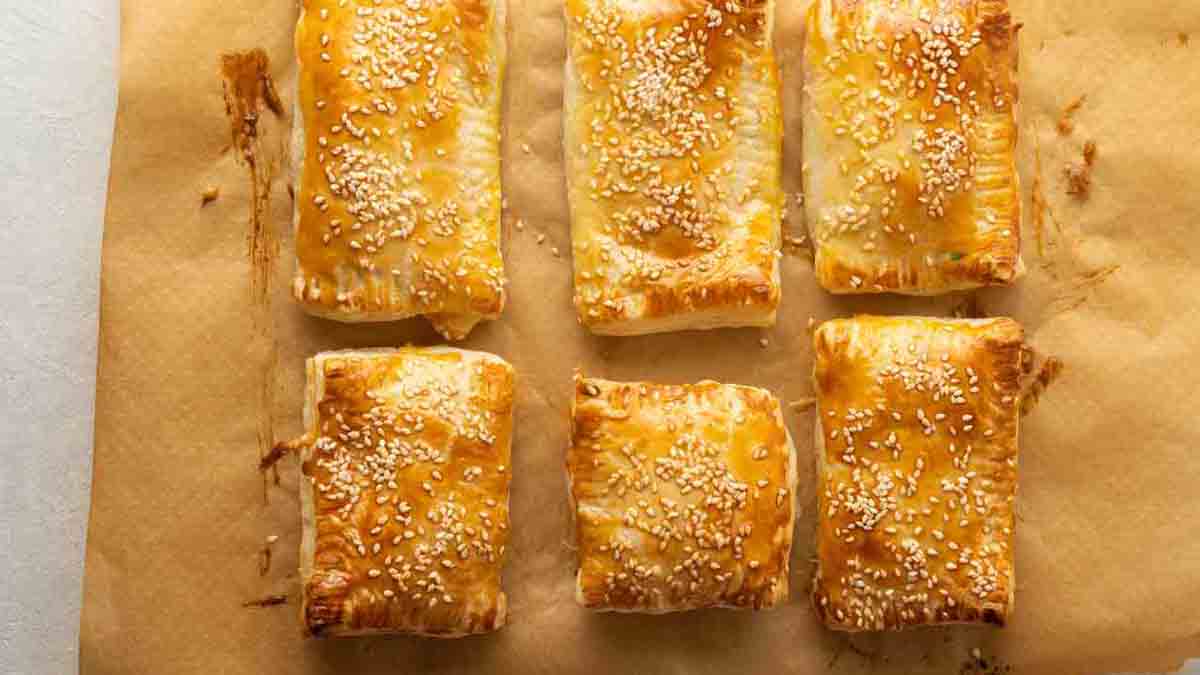 feuilletés farcis au fromage et aux épinards