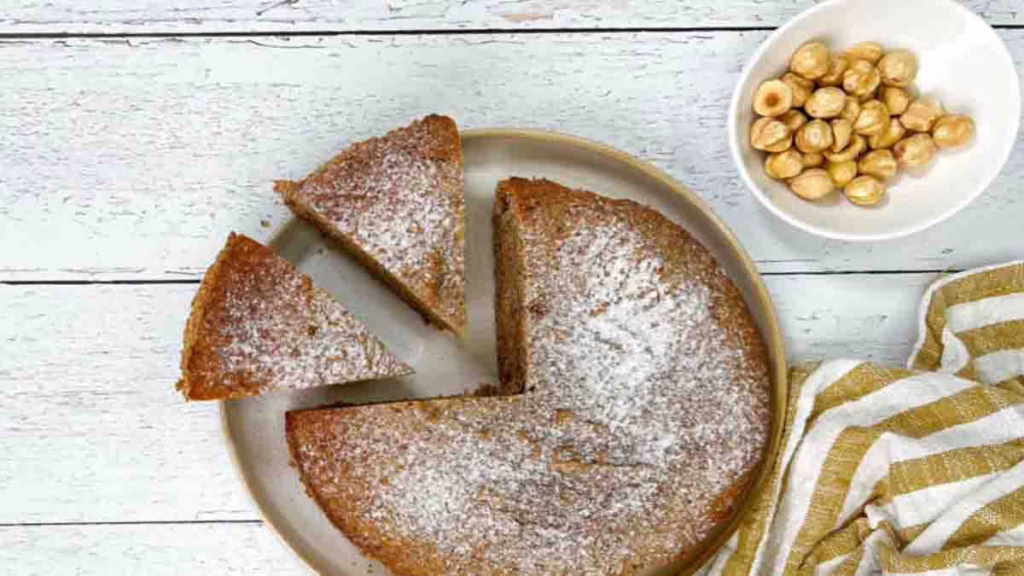 gâteau aux noisettes sans farine ni beurre ni produits laitiers
