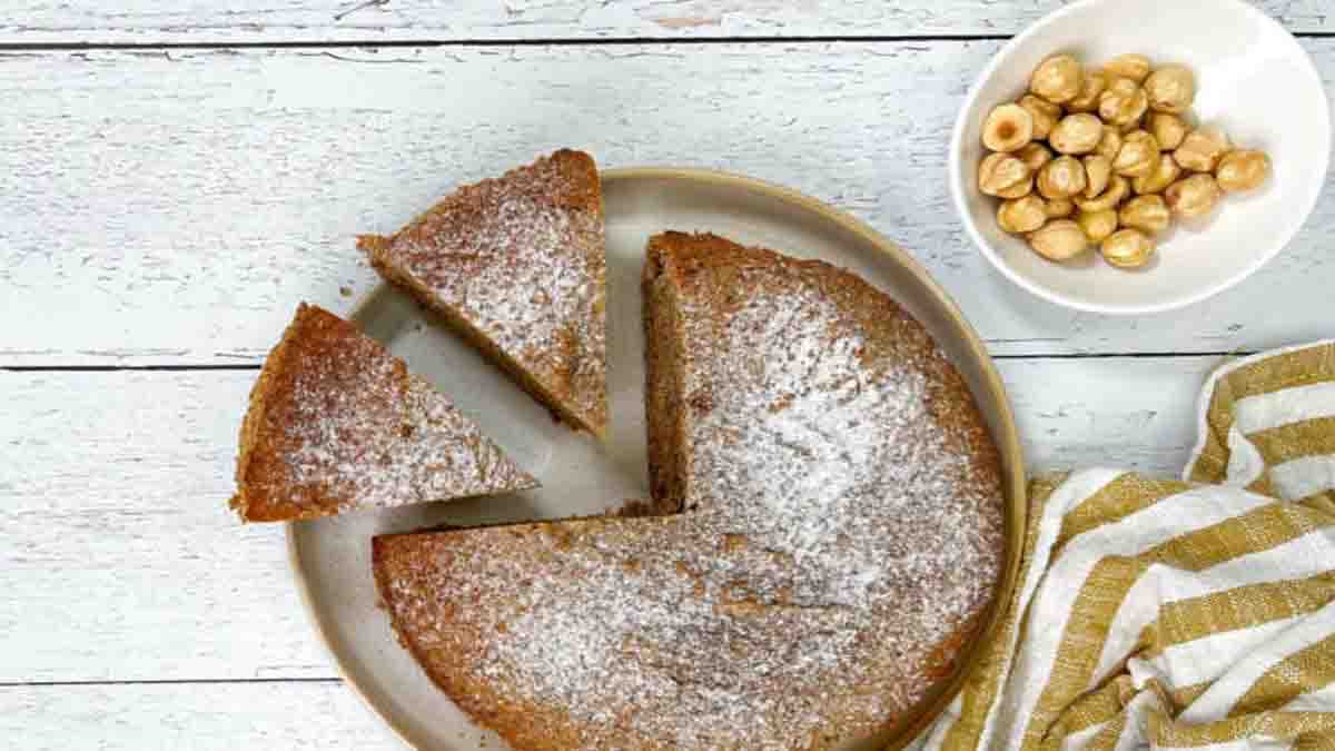 gâteau aux noisettes sans farine ni beurre ni produits laitiers