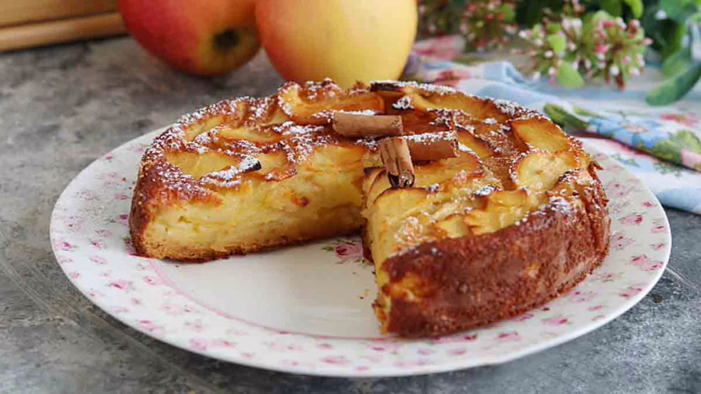 gâteau aux pommes invisible