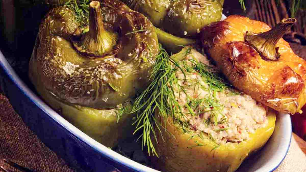 poivrons farcis à la friteuse à air