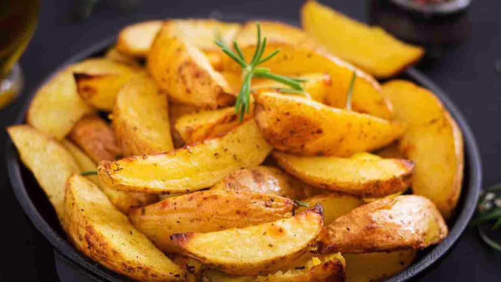 pommes de terre frites aromatisées