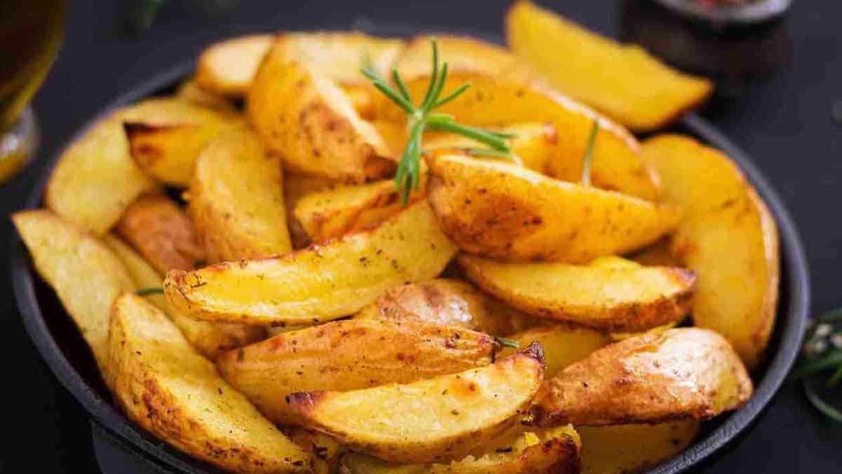 pommes de terre frites aromatisées