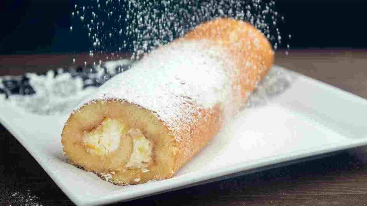 rouleau moelleux et crémeux au citron
