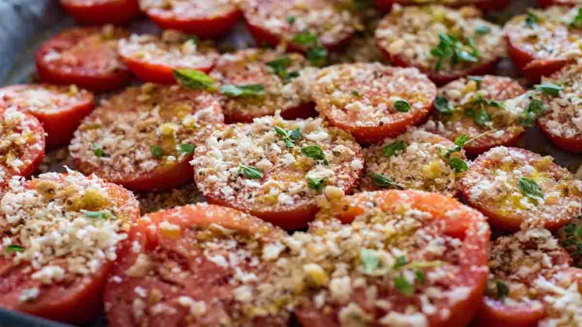 tomates au four gratinées