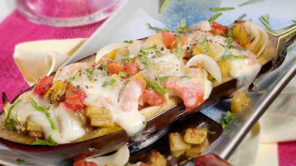aubergines farcies façon margherita