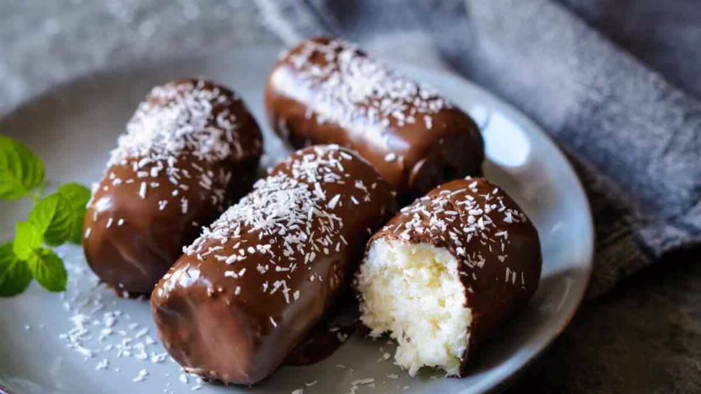 barres chocolatées légères à la noix de coco