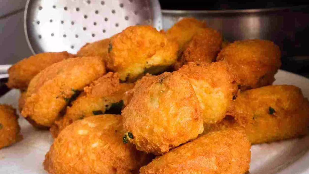 beignets de potiron et de pommes de terre