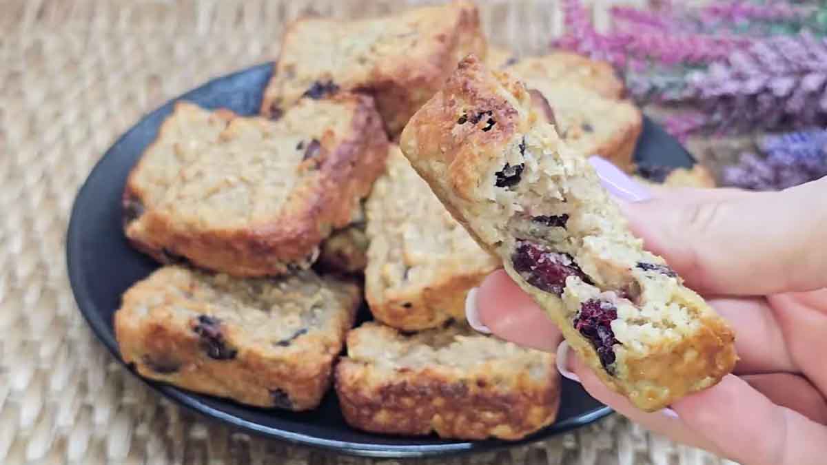biscuits à l'avoine et aux canneberges