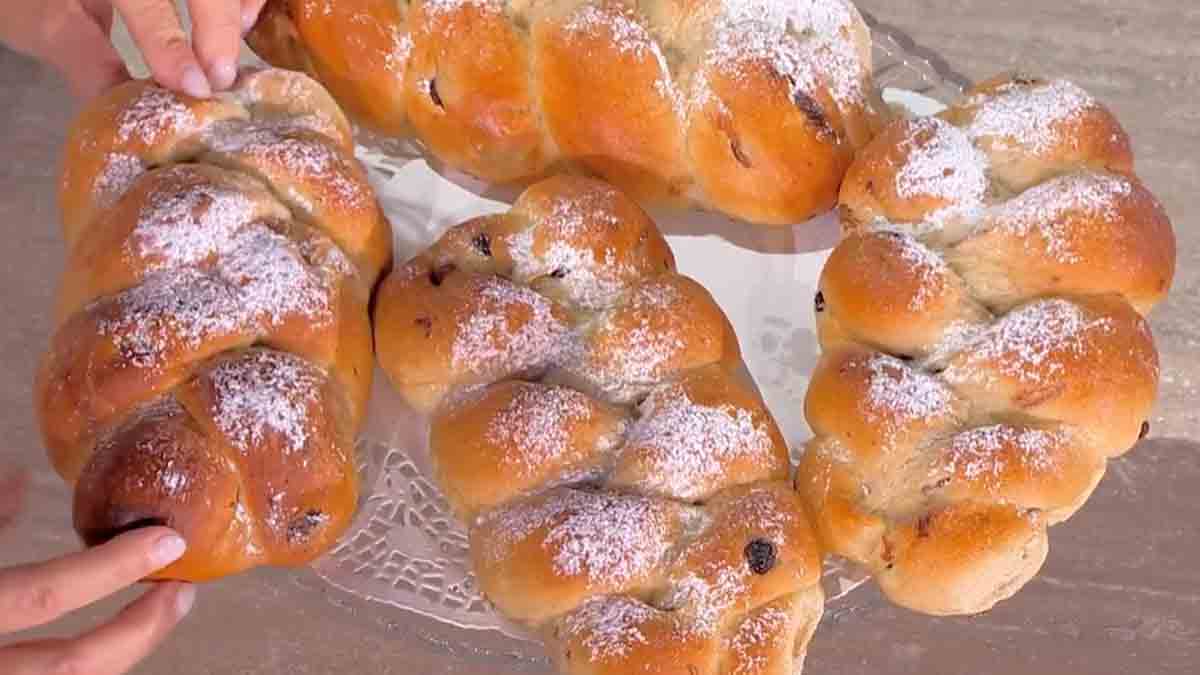 brioches tressées siciliennes