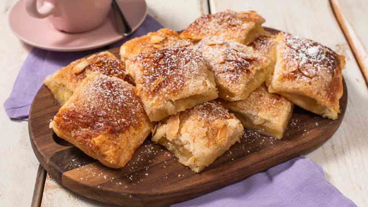 carrés feuilletés aux pommes