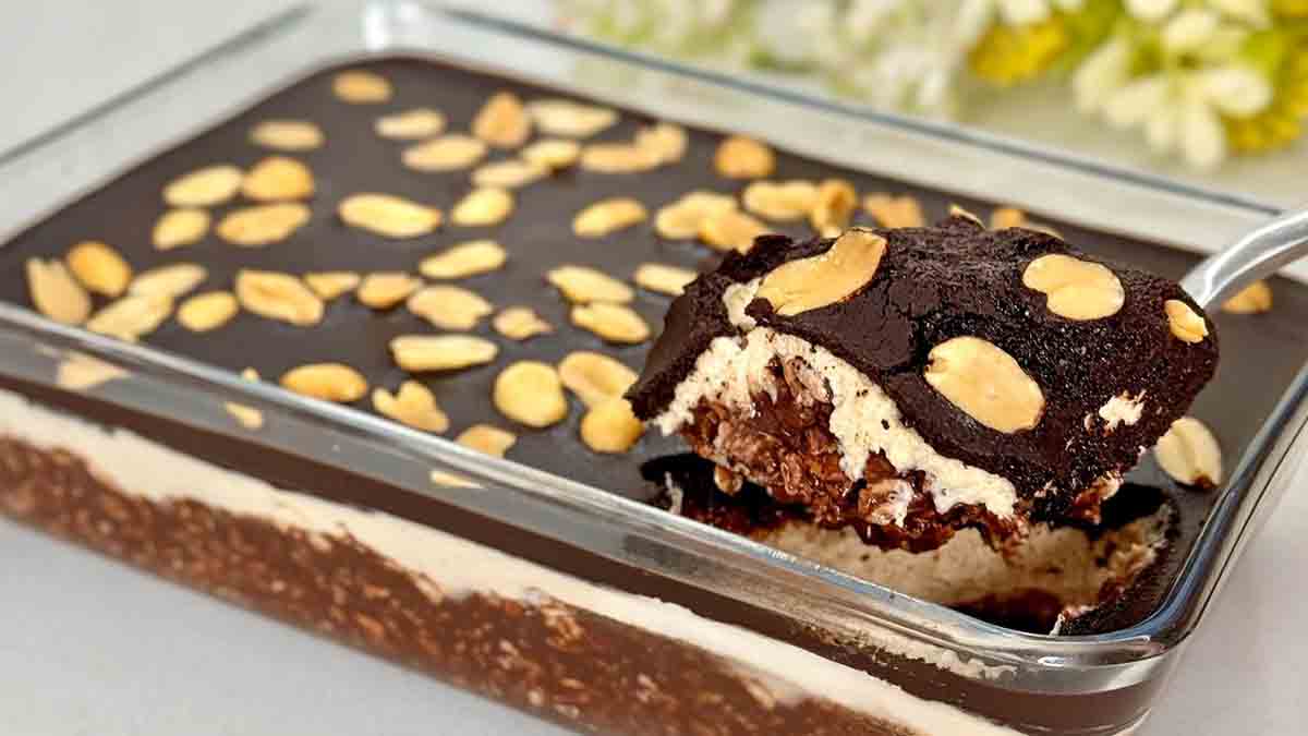 dessert onctueux à l'avoine et au chocolat