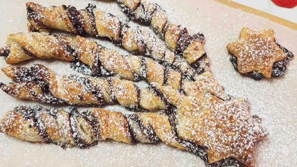 étoile de Noël soufflée au Nutella