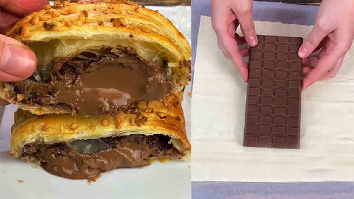feuilleté au chocolat facile et rapide