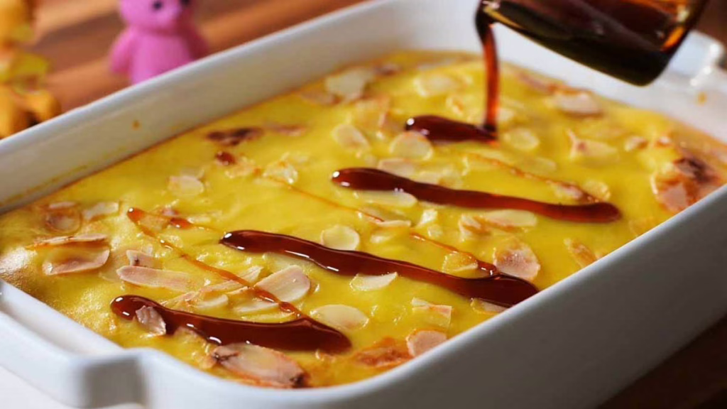 flan au yaourt grec et aux raisins secs
