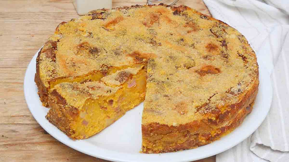 flan salé à la citrouille et aux pommes de terre
