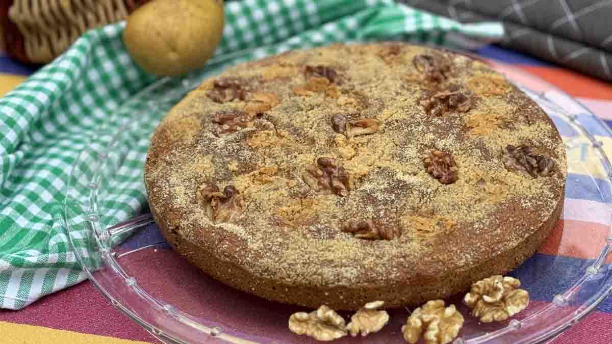galette campagnarde aux noix et aux pommes de terre