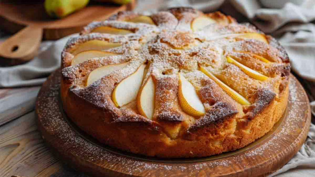 gâteau au yaourt et aux poires