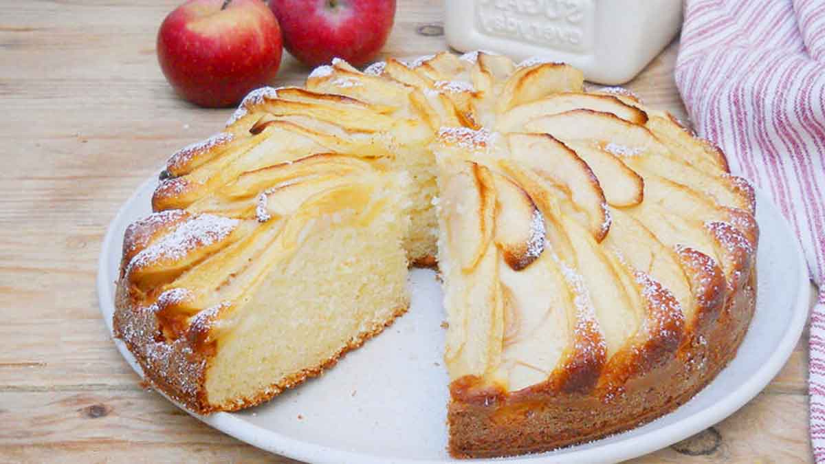 gâteau aux 2 ricotta et aux pommes