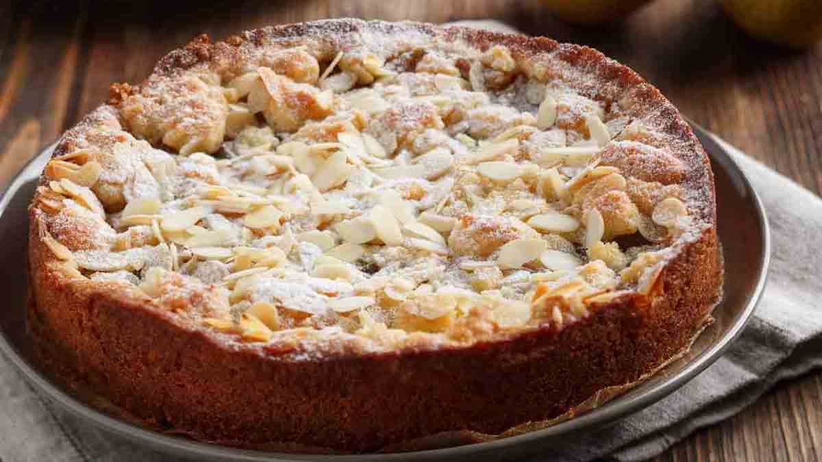 gâteau aux poires et aux amandes