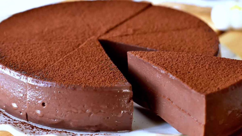 gâteau sans cuisson au lait et au chocolat