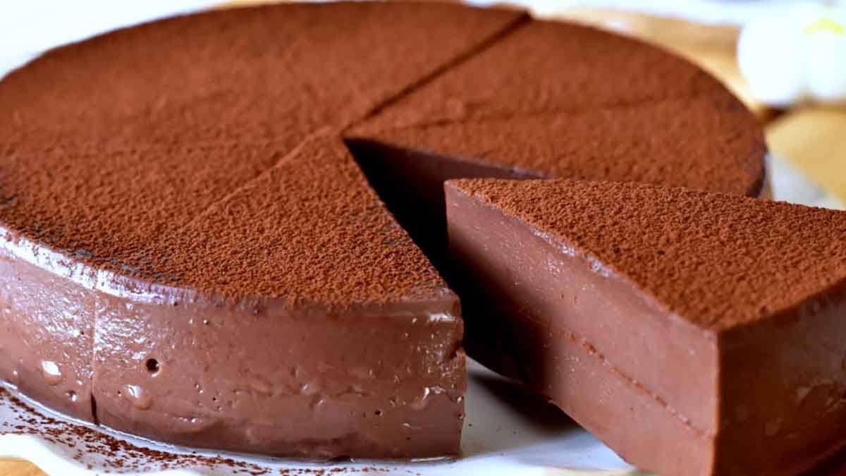 gâteau sans cuisson au lait et au chocolat
