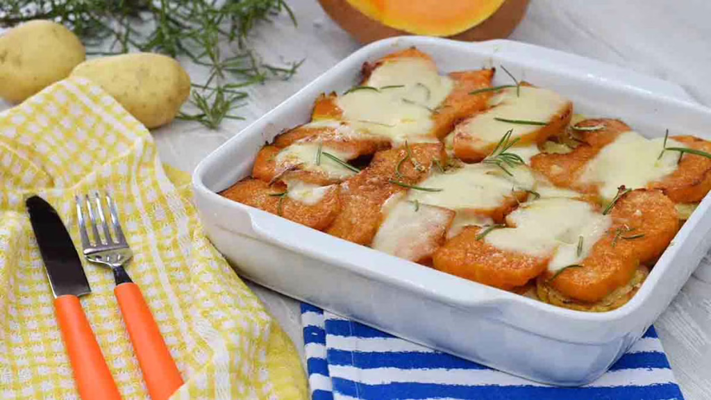 gratin de citrouille et de pommes de terre