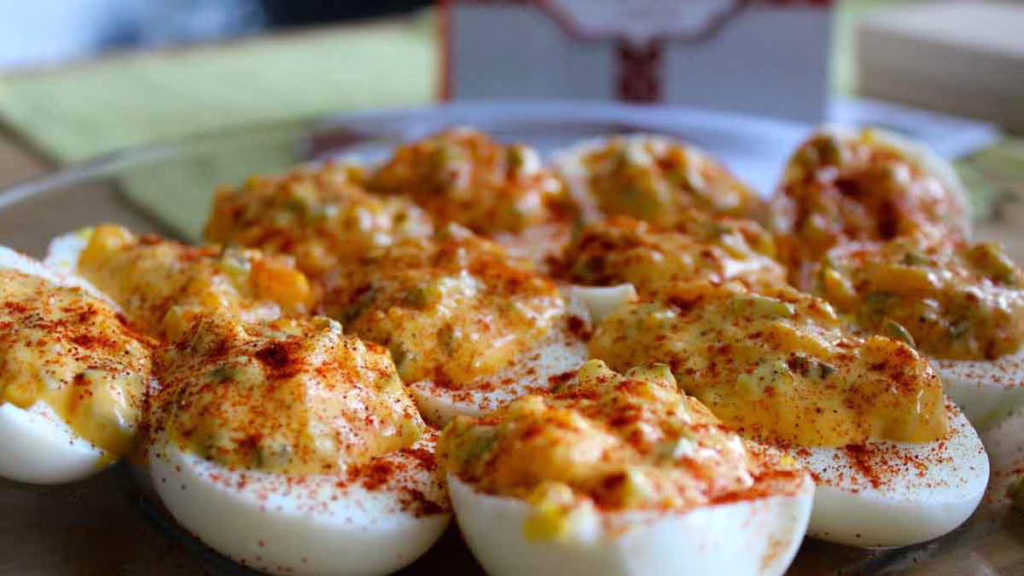 oeufs farcis au thon au paprika