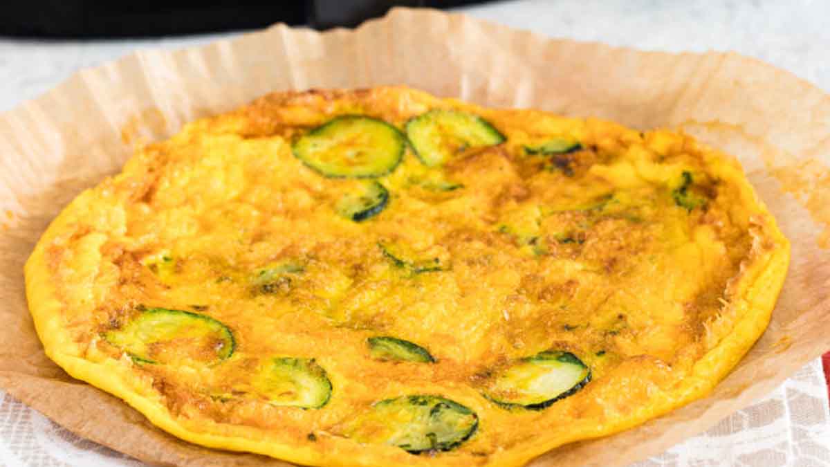 omelette aux courgettes à la friteuse à air
