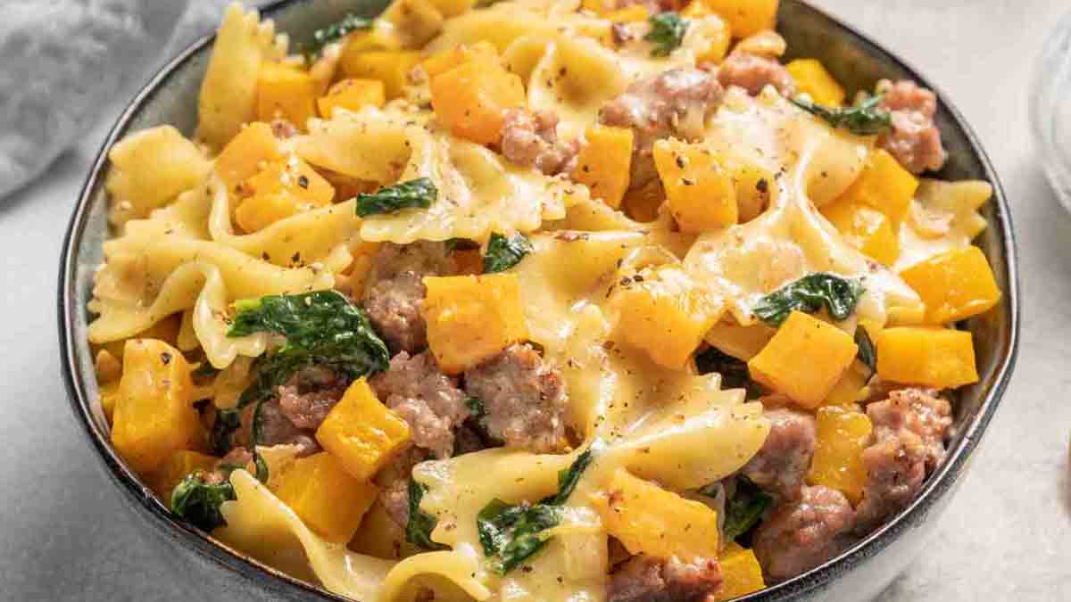 pâtes à la citrouille et au fromage
