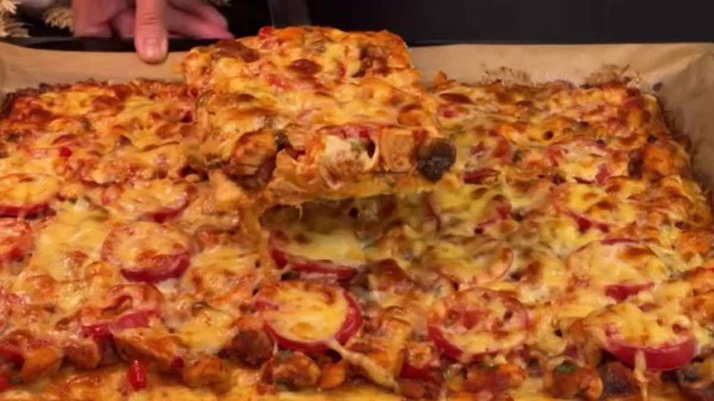 pizza au poulet et aux pommes de terre