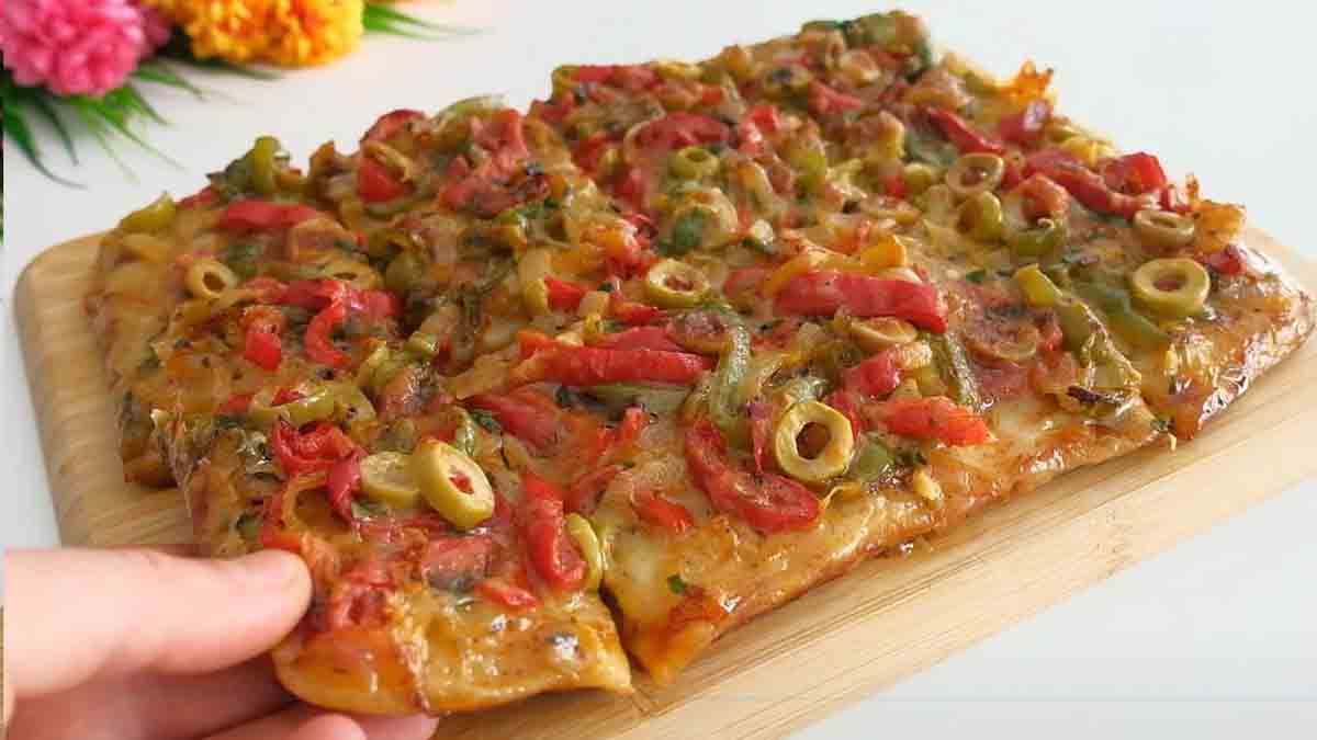pizza aux légumes