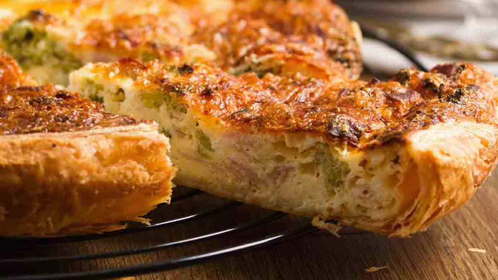 quiche rapide aux brocolis et au bacon