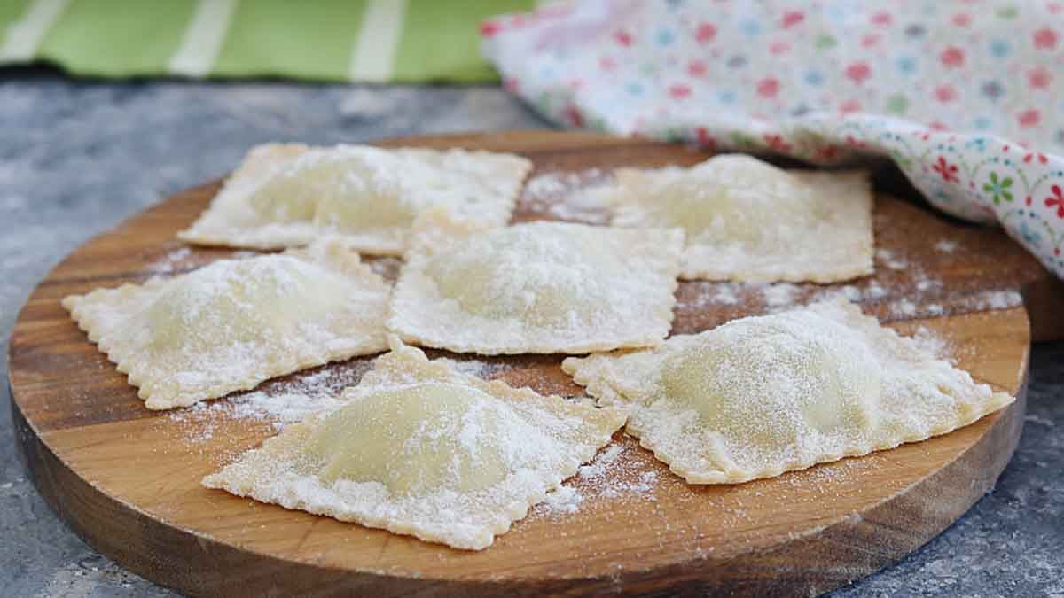 raviolis à la ricotta et aux épinards