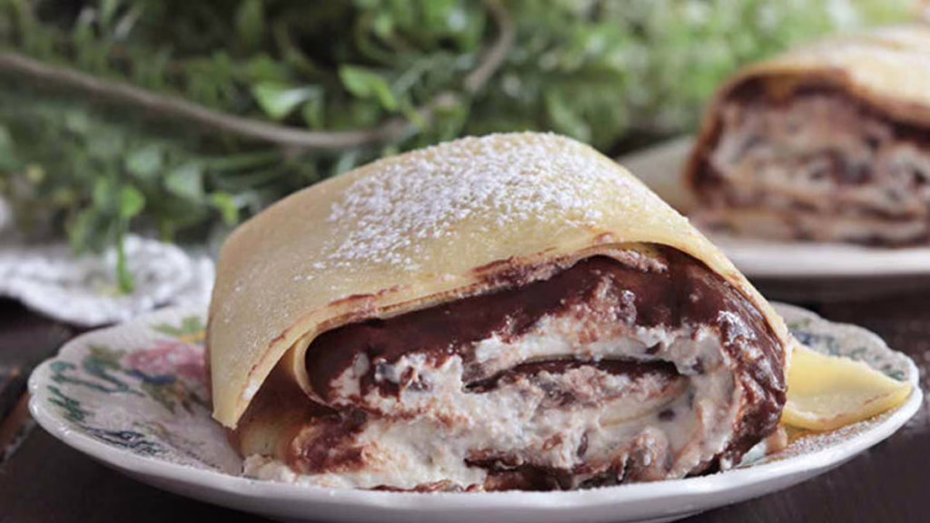 rouleaux de crêpes fourrées à la ricotta